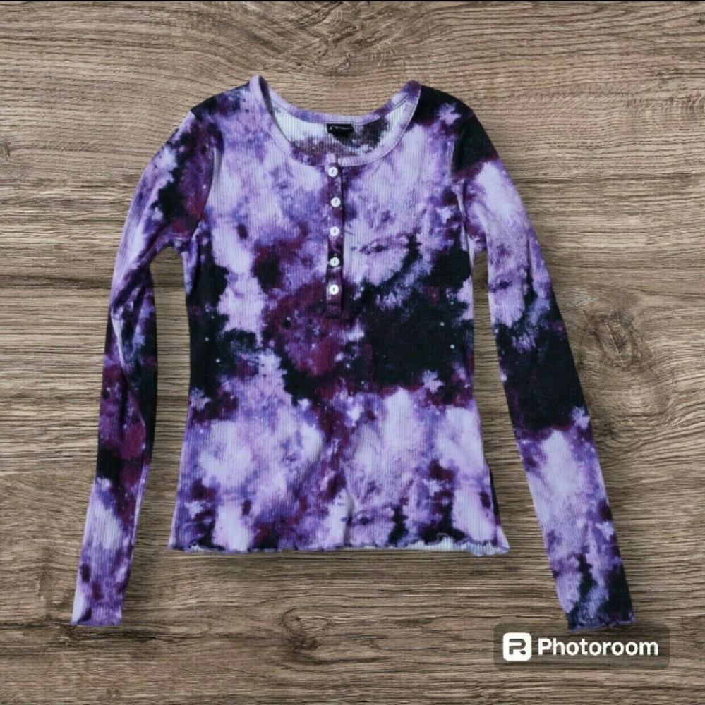 Art class 💜 tie dye shirt girls 14